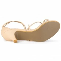 Allegra K Shoes Women's Strappy Kitten Heel Lace Up Sandals 15 Allegra K Shoes Women's Strappy Kitten Heel Lace Up Sandals