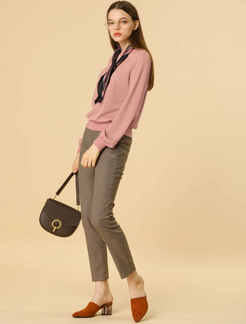 Allegra K Ribbed Pullover Sweater With Lantern Sleeves Women 20 Allegra K Ribbed Pullover Sweater With Lantern Sleeves Women