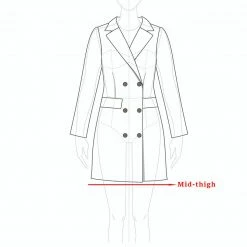 Allegra K Women's Classic Stand Collar Long Sleeve Winter Belted Long Coat 69 Allegra K Women's Classic Stand Collar Long Sleeve Winter Belted Long Coat