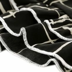 Allegra K Women's Long Sleeve V Neck Ruffle Hem Geometric Motifs Flare Chiffon Dress 27 Allegra K Women's Long Sleeve V Neck Ruffle Hem Geometric Motifs Flare Chiffon Dress