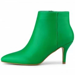 Allegra K Women's Pointed Toe Zipper Stiletto Heel Ankle Boots Shoes 52 Allegra K Women's Pointed Toe Zipper Stiletto Heel Ankle Boots Shoes