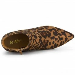 Allegra K Women's Pointed Toe Zipper Stiletto Heel Ankle Boots Shoes 42 Allegra K Women's Pointed Toe Zipper Stiletto Heel Ankle Boots Shoes