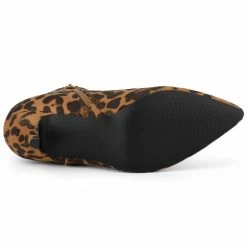 Allegra K Women's Pointed Toe Zipper Stiletto Heel Ankle Boots Shoes 43 Allegra K Women's Pointed Toe Zipper Stiletto Heel Ankle Boots Shoes