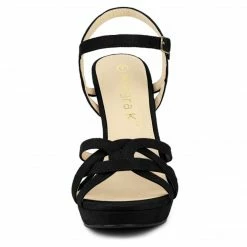 Allegra K Women's Strappy Platform Stiletto Heel Sandals Shoes