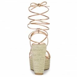 Allegra K Women's Espadrilles Platform Wedges Heel Lace Up Sandals 19 Allegra K Women's Espadrilles Platform Wedges Heel Lace Up Sandals