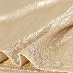 Allegra K Metallic Shiny Party Club Off Shoulder Crop Top