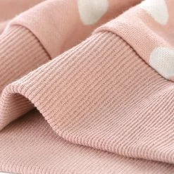 Allegra K Women Loose Knitted Top In Polka Dot Print