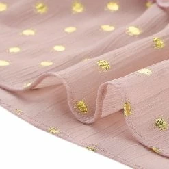 Allegra K Metallic Dot Print Sleeveless Ruffle Dress 39 Allegra K Metallic Dot Print Sleeveless Ruffle Dress