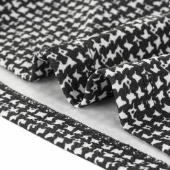 Allegra K Women's Sleeveless Square Neck A-Line Houndstooth Print Dress