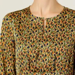 Allegra K Pleated Leopard Dress Women