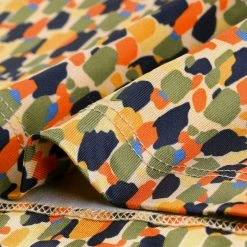 Allegra K Women's Cap Sleeve A-Line Print Belted V Neck Knee Length Dress