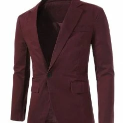 Allegra K Men's Notched Lapel Button Slim Fit Casual Lightweight Sport Coats Blazer