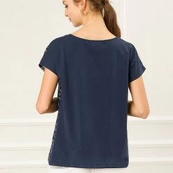 Allegra K Women's Short Sleeve Casual Patchwork Summer Top Floral Print T Shirt 14 Allegra K Women's Short Sleeve Casual Patchwork Summer Top Floral Print T Shirt