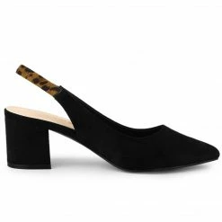 Allegra K Shoes Women's Pointed Toe Block Heel Pumps Slingback Heels 71 Allegra K Shoes Women's Pointed Toe Block Heel Pumps Slingback Heels