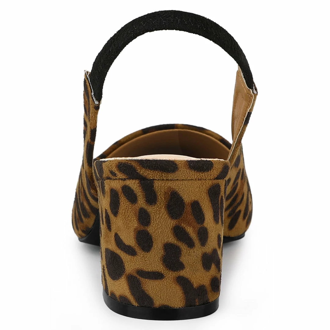 Allegra K Shoes Women's Pointed Toe Block Heel Pumps Slingback Heels 27 Allegra K Shoes Women's Pointed Toe Block Heel Pumps Slingback Heels