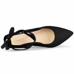 Allegra K Women's Point Toe Kitten Heels Lace Up Pumps Shoes 41 Allegra K Women's Point Toe Kitten Heels Lace Up Pumps Shoes