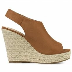 Allegra K Women's Espadrille Platform Heeled Wedges Sandals Shoes