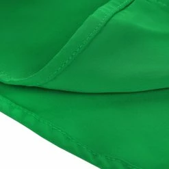 Allegra K V Neck Long Sleeves Button Closure Peplum Blouse