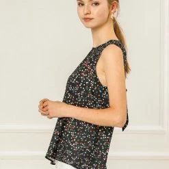 Allegra K Women's Sleeveless Bow Back Polka Dots Top 13 Allegra K Women's Sleeveless Bow Back Polka Dots Top