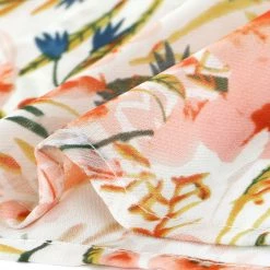 Allegra K Women's Floral Ruffled Short Sleeve Tops Ruffle Neck Casual Blouses 85 Allegra K Women's Floral Ruffled Short Sleeve Tops Ruffle Neck Casual Blouses