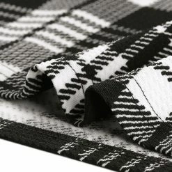 Allegra K Women Handkerchief Hem Open Front Plaids Cardigan