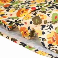 Allegra K Women's Floral Short Sleeve Casual Tie Waist Pocket Shirt Dress