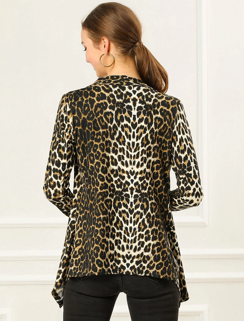 Allegra K Women's Halloween Long Sleeves Open Front Asymmetric Hem Lightweight Cardigan 31 Allegra K Women's Halloween Long Sleeves Open Front Asymmetric Hem Lightweight Cardigan