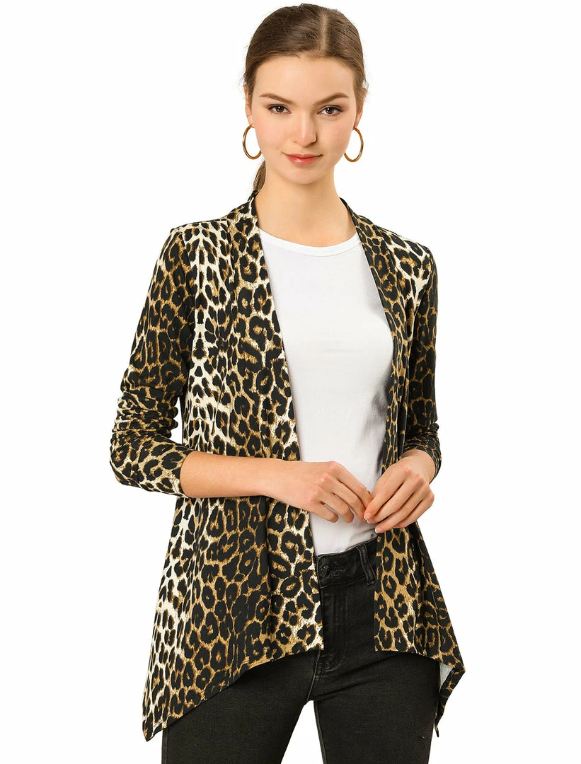 Allegra K Women's Halloween Long Sleeves Open Front Asymmetric Hem Lightweight Cardigan 27 Allegra K Women's Halloween Long Sleeves Open Front Asymmetric Hem Lightweight Cardigan