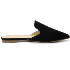 Allegra K Women's Pointed Toe Flat Slides Mules Shoes