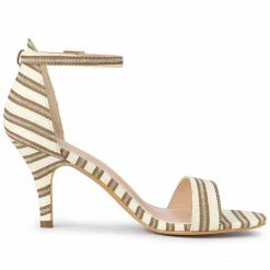 Allegra K Women's Stripe Ankle Strap Stiletto Heel Sandals 22 Allegra K Women's Stripe Ankle Strap Stiletto Heel Sandals