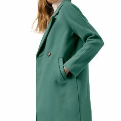 Allegra K Double Breasted Notched Lapel Coat With Raglan Sleeves 159 Allegra K Double Breasted Notched Lapel Coat With Raglan Sleeves