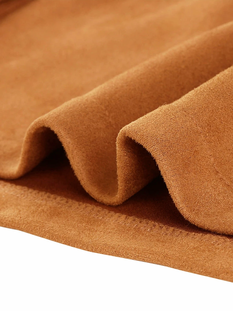 Allegra K Women's Strap Button Down Faux Suede A-Line Mini Overall Dress 56 Allegra K Women's Strap Button Down Faux Suede A-Line Mini Overall Dress