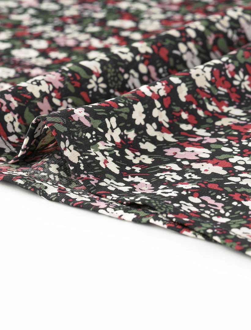 Allegra K Women's Summer Casual Dresses V Neck 3/4 Lantern Sleeves Floral Dress 9 Allegra K Women's Summer Casual Dresses V Neck 3/4 Lantern Sleeves Floral Dress