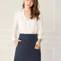 Allegra K Women's Work Office High Waist Pockets Belted A-Line Mini Skirt 23 Allegra K Women's Work Office High Waist Pockets Belted A-Line Mini Skirt