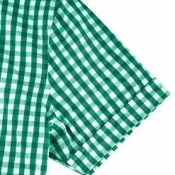 Allegra K Men's Western Shirts Check Button Down Short Sleeve Casual Plaid Shirt