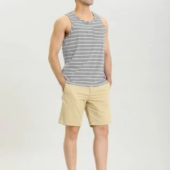 Allegra K Men's Striped Round Neck Color Block Sleeveless Basic Tank Top With Pocket 65 Allegra K Men's Striped Round Neck Color Block Sleeveless Basic Tank Top With Pocket