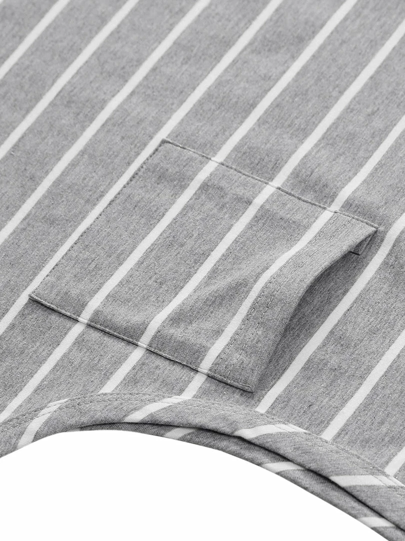 Allegra K Men's Striped Round Neck Color Block Sleeveless Basic Tank Top With Pocket 35 Allegra K Men's Striped Round Neck Color Block Sleeveless Basic Tank Top With Pocket