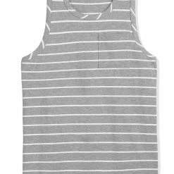 Allegra K Men's Striped Round Neck Color Block Sleeveless Basic Tank Top With Pocket 63 Allegra K Men's Striped Round Neck Color Block Sleeveless Basic Tank Top With Pocket