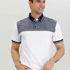 Allegra K Men's Casual Summer Color Block Golf Polo Short Sleeves Cotton T-Shirts Tops 35 Allegra K Men's Casual Summer Color Block Golf Polo Short Sleeves Cotton T-Shirts Tops