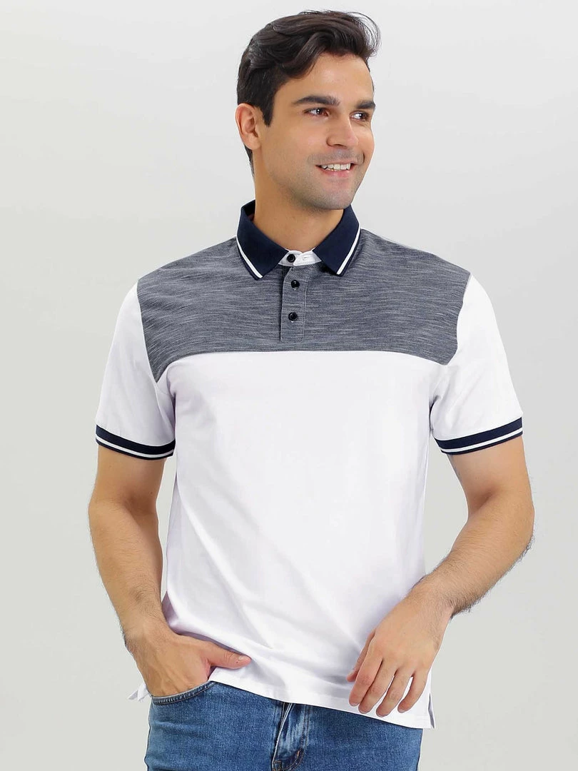 Allegra K Men's Casual Summer Color Block Golf Polo Short Sleeves Cotton T-Shirts Tops 17 Allegra K Men's Casual Summer Color Block Golf Polo Short Sleeves Cotton T-Shirts Tops