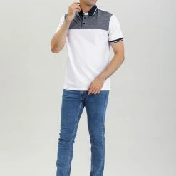 Allegra K Men's Casual Summer Color Block Golf Polo Short Sleeves Cotton T-Shirts Tops 36 Allegra K Men's Casual Summer Color Block Golf Polo Short Sleeves Cotton T-Shirts Tops