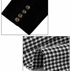 Allegra K Men's Plaid Pattern Button Down Slim Fit Casual Jacket Blazer