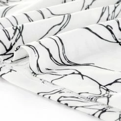 Allegra K Women's V Neck Blouse Casual Loose Short Sleeve Printed Top