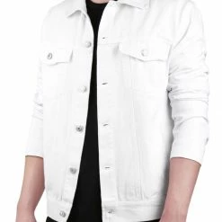 Allegra K Men's Jean Button Down Cotton Trucker Denim Jackets With Pockets 19 Allegra K Men's Jean Button Down Cotton Trucker Denim Jackets With Pockets