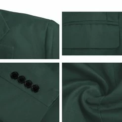 Allegra K Men's Notched Lapel Button Slim Fit Casual Lightweight Sport Coats Blazer