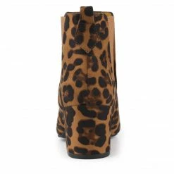 Allegra K Women's Pointed Toe Block Heel Ankle Chelsea Boots