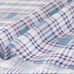 Allegra K Women's Plaid Button Blouse Casual Round Neck Shirt Tops