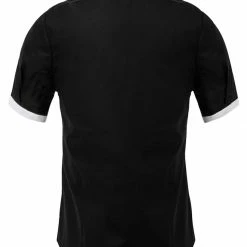 Allegra K Men's Contrast Collar Short Sleeve Slim Fit Casual Button Down Shirt