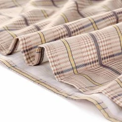 Allegra K Women's Plaid V Neck Button Down Belted A-Line Dress