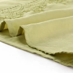 Allegra K Women's V Neck Casual Blouse Top Sweet Patchwork Crochet Lace Shirt